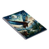 Mosaikbär und Adler im Massiv Notizblock (Rechte Seite)