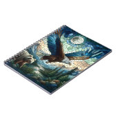 Mosaikbär und Adler im Massiv Notizblock (Linke Seite)