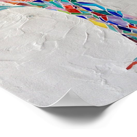 Mosaikbaum Poster (Ecke)