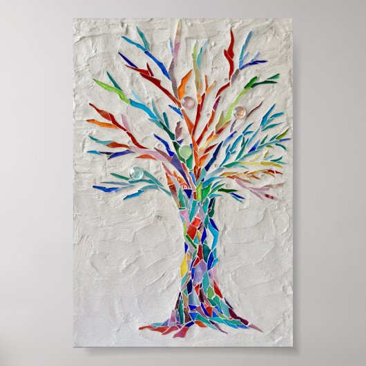 Mosaikbaum Poster (Vorne)