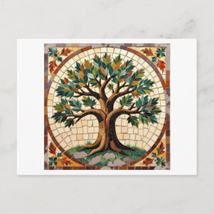 Mosaikbaum Postkarte
