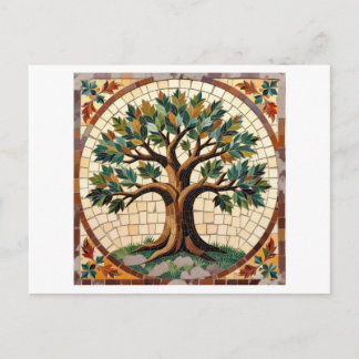 Mosaikbaum Postkarte
