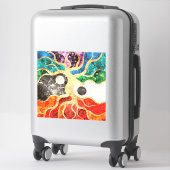 Mosaikbaum - Yin Yang Aufkleber (Koffer)