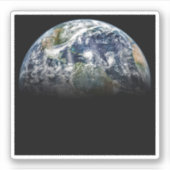 Mosaikbild des Planeten Erde mit 3 Hurrikanen Aufkleber (Vorderseite)