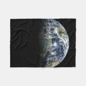 Mosaikbild des Planeten Erde mit 3 Hurrikanen Fleecedecke (Vorderseite (Horizontal))