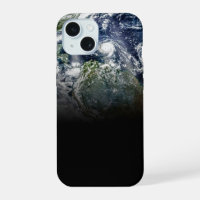 Mosaikbild des Planeten Erde mit 3 Hurrikanen