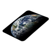 Mosaikbild des Planeten Erde mit 3 Hurrikanen Magnet (Linke Seite)