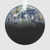 Mosaikbild des Planeten Erde mit 3 Hurrikanen Ornament (Vorderseite)