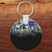 Mosaikbild des Planeten Erde mit 3 Hurrikanen Schlüsselanhänger (Vorderseite)