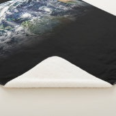 Mosaikbild des Planeten Erde mit 3 Hurrikanen Sherpadecke (3/4)