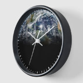 Mosaikbild des Planeten Erde mit 3 Hurrikanen Uhr (Winkel)