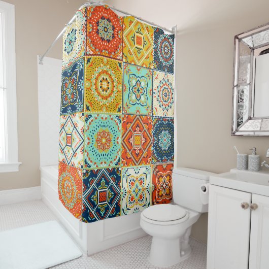 Mosaikbild Duschvorhang (Beispiel)