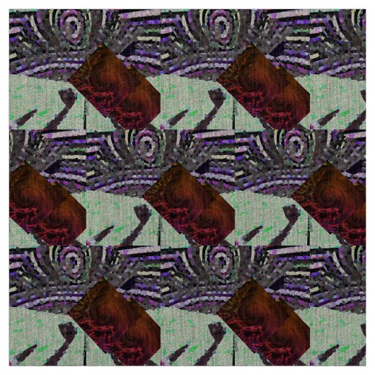 Mosaikbild mit ihm in hellgrüner Pistazien Stoff (Muster)