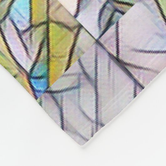 Mosaikblanket Fleecedecke (Ecke)