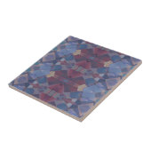 Mosaikblau-violett-geometrisch Fliese (Seite)