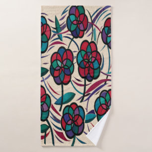 Mosaikblüte Badehandtuch