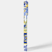 Mosaikblüten in Blau und Gelb Case-Mate iPhone Hülle (Rückseite / Rechts)