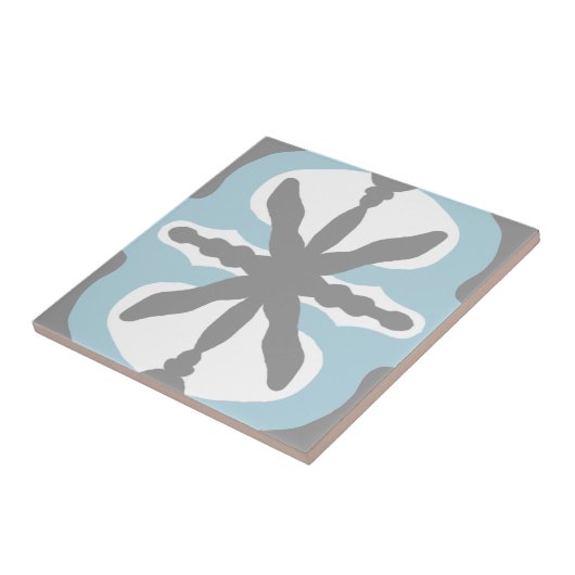 Mosaikboden Keramik Tile (grau-blau) Fliese (Seite)