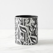 Mosaikdekor im abstrakten, modernen Schwarz-weißen Tasse (Zentrum)