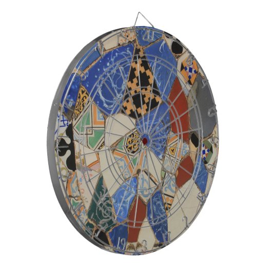 Mosaikdekoration Dartscheibe (Vorderseite Links)