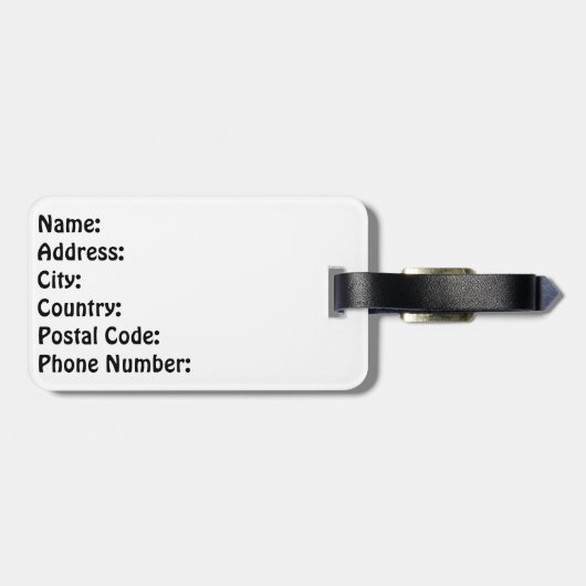 Mosaikdekoration Gepäckanhänger (Rückseite horizontal)