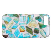 Mosaikdesign aus agiertem Stein Case-Mate iPhone Hülle (Rückseite (Horizontal))