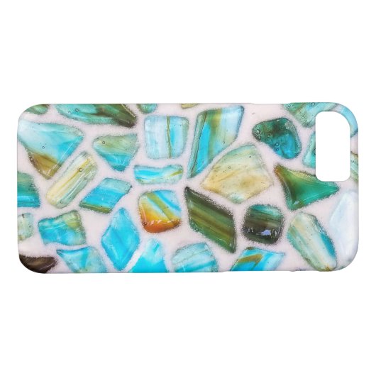 Mosaikdesign aus agiertem Stein Case-Mate iPhone Hülle (Rückseite (Horizontal))