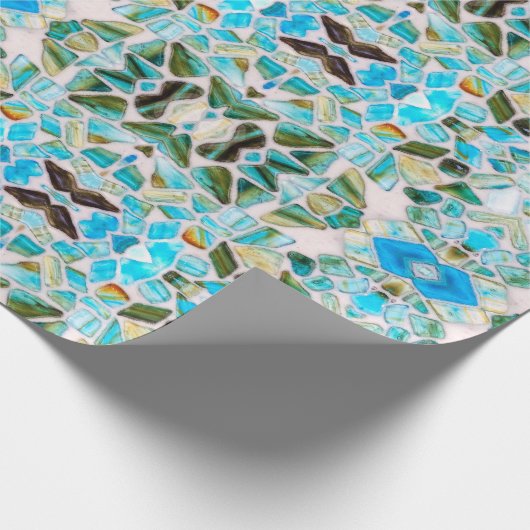Mosaikdesign aus Glas Geschenkpapier (Ecke)