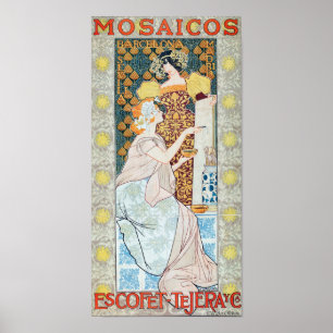Mosaikdesign Poster