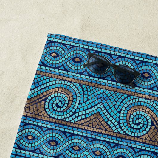 Mosaikdesign Strandtuch (Beispiel)