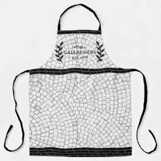 Mosaikdruck mit personalisiertem Namen Schürze