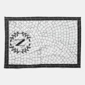 Mosaikdruck-Monogramm Geschirrtuch (Horizontal)