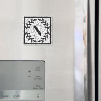 Mosaikdruck-Monogramm Magnet