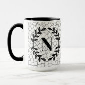 Mosaikdruck-Monogramm Tasse (Links)