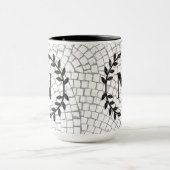 Mosaikdruck-Monogramm Tasse (Zentrum)