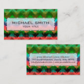 Mosaike Abstrakte Kunst Visitenkarte (Vorne/Hinten)