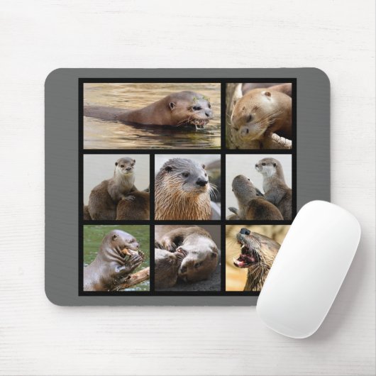 Mosaike Fotos von Ottern Mousepad (Mit Mouse)