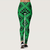 Mosaike Leggings mit geometrischem Quadrat (Rückseite)