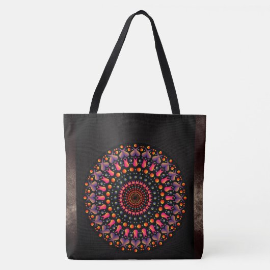 Mosaike Lila Vintage Tasche (Vorderseite)