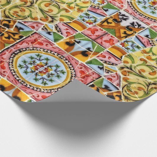 Mosaike Park Guell Geschenkpapier (Ecke)