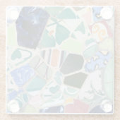 Mosaike Park Guell Glasuntersetzer (Rückseite)