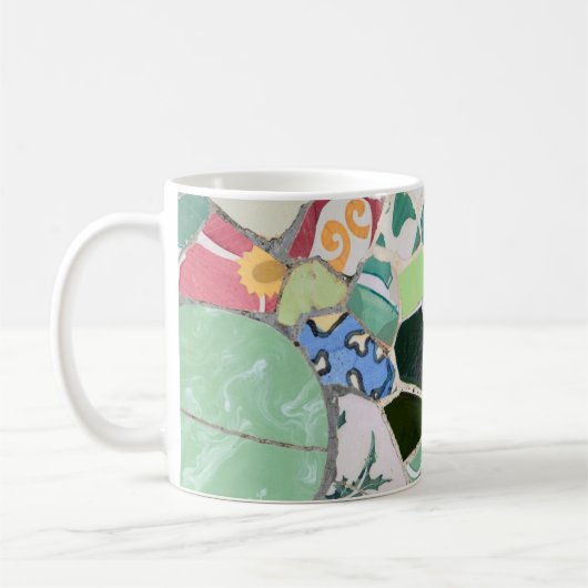 Mosaike Park Guell Kaffeetasse (Links)