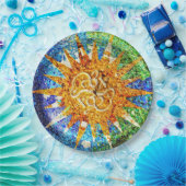 Mosaike Park Guell Pappteller (Party)