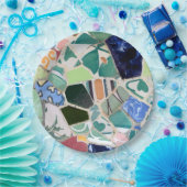 Mosaike Park Guell Pappteller (Party)