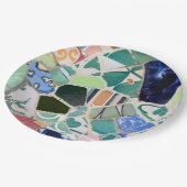 Mosaike Park Guell Pappteller (Schrägansicht)