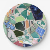 Mosaike Park Guell Pappteller (Vorderseite)