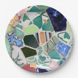 Mosaike Park Guell Pappteller
