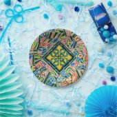 Mosaike Park Guell Pappteller (Party)