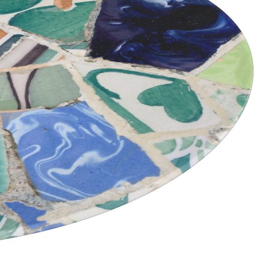 Mosaike Park Guell Schneidebrett (Ecke)