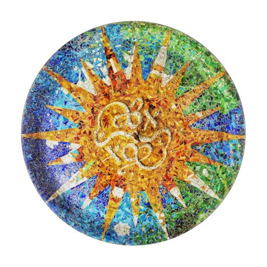 Mosaike Park Guell Schneidebrett (Vorderseite)